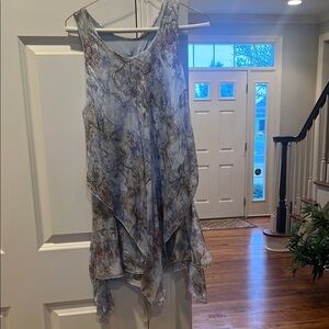 Tempo Paris Blue and Gray Women's tunic